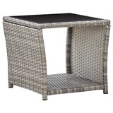 thumbnail of Set Da Pranzo Da Giardino 2 Pz Con Cuscini In Polyrattan Grigio