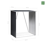 thumbnail of Wasabi - Leñero Metálico 1,38m² Timber - Suelo incluido - Montaje fácil