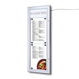 thumbnail of Exposiciónate Porte-menu Extérieur Logo LED 2 x A4 Portrait SCZ2xA4TLED