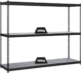 thumbnail of PROREGAL Schwerlastregal METAL YETI THREE | HxBxT 200x120x75cm | Fachlast 400kg | Anthrazit | Regal Standregal Werkstattregal Lagerregal Kellerregal