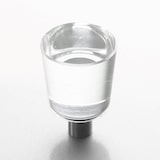thumbnail of Möbelknopf Edelstahl Glas 20mm, 30 mm hoch, kristall klar