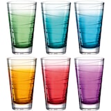 thumbnail of Leonardo Trinkglas VARIO STRUTTURA 6 Stück sortiert 280 ml Farbverlauf