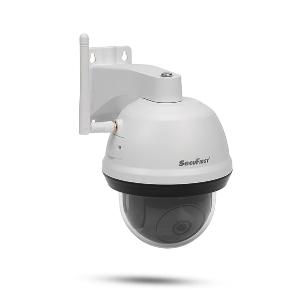 SecuFirst CAM214WSD128 Dome Camera Wit met 128GB opslag , IP Camera draaibaar en kantelbaar voor buitengebruik