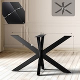 thumbnail of Gambe del tavolo Hardwick nero/120x68x71 cm
