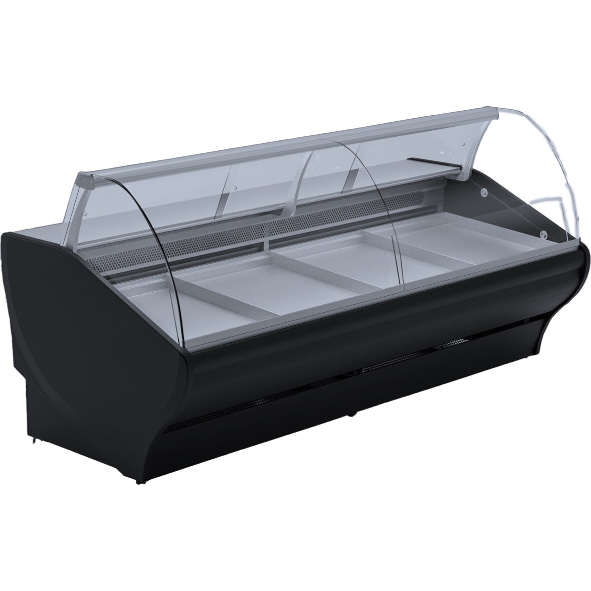 Kühltheke für Fisch  2580 x 1155 x 1220 +/-10 mm