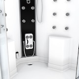 thumbnail of Dusche Duschkabine D26-EH-EA Duschtempel Sauna 130x130 cm OHNE 2K ScheibenVersiegelung