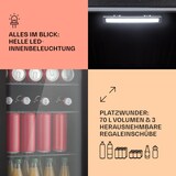 thumbnail of Beercave 70 Kühlschrank 70 Ltr 3 Böden 3-fach isolierte Glastür Touch Schwarz