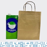 thumbnail of 100 Bolsas de Papel Kraft Marrón con Asas 18x8x23cm - Bolsa para Compras, Regalos, Bodas