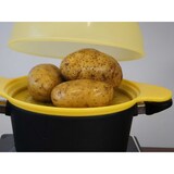 thumbnail of Spätzle-Set Garhaube Spätzlehobel Dampfgaren Mikrowellen Abdeckhaube Käseglocke Gelb