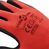 thumbnail of vidaXL Werkhandschoenen 12 pcs Rood en Zwart 7 / S Latexcoating