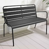 thumbnail of Banc de terrasse en métal anthracite - Oviala