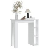 thumbnail of Mesa bar con estante madera contrachapada blanco 102x50x103,5cm
