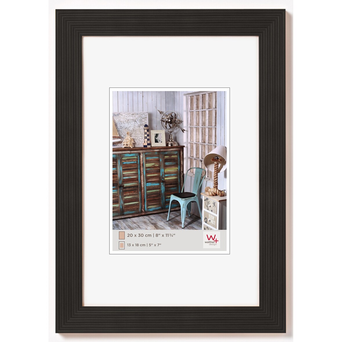 Grado Holz Bilderrahmen 15x20 cm SCHWARZ