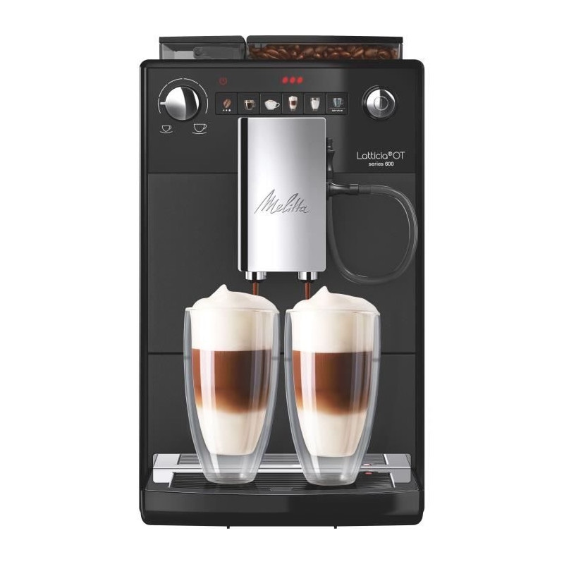Cafetera Superautomática Melitta Latticia OT F300-100 Doble Espumado Depósitos XL