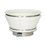 thumbnail of METRO PROFESSIONAL Barbacoa de carbón vegetal kamado Naggado Pro, 140 x 91 x 127 cm, mesa lateral plegable y ruedas, cerámica/ acero inoxidable, negro