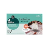 thumbnail of Bolsius confezione 4 bicchieri 11,1cm hx9,6cm Ø trasparenti+StylEco ricarica in cera bianca,Tempo di bruciatura singola candela: 50 ore