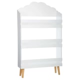 thumbnail of WellHome - Bücherregal aus Holz mit 3 Regalen in Weiß und Wolkendesign 100cm
