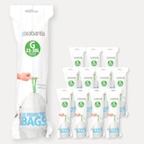 thumbnail of de 12 rouleaux de 20 sacs poubelle 23/30 l blanc code G ( dont 1 offert  -  Lot Multicolore  Plastique Brabantia