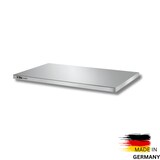 thumbnail of Edelstahl AISI430 - 4cm Arbeitsplatte - unterschiedlichen Größen: 120 x 60 cm / mit Aufkantung / verschweißt