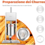 thumbnail of Leevot Insaccatrice Elettrica per Salsicce, 9 Velocità, 10L, Verticale, Acciaio Inossidabile con 4 Tubetti, Casa e Commerciale