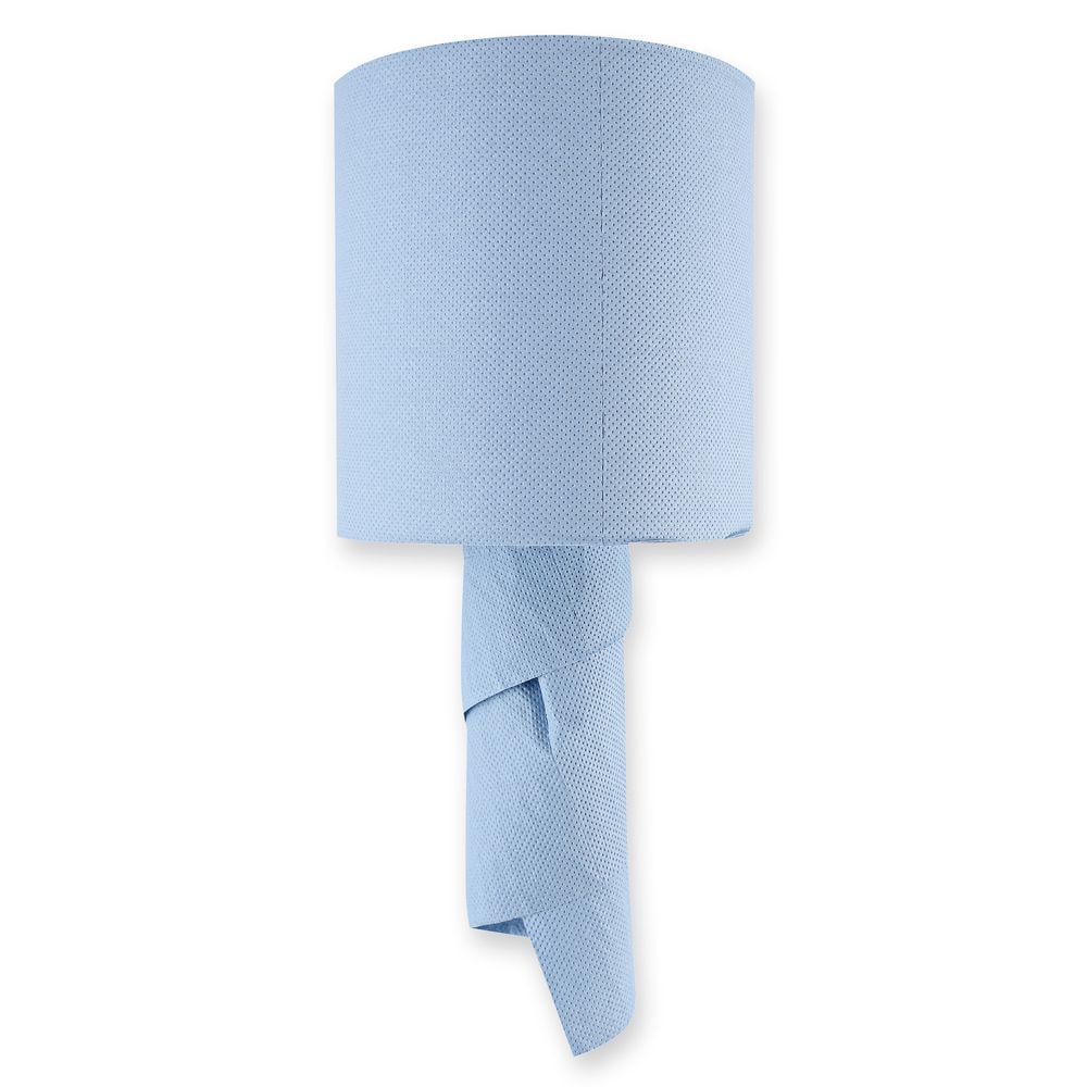 Papierhandtuch 2-lagig Innenabwicklung geprägt Rolle Blau 1x6 Stück 20x25 cm Blau