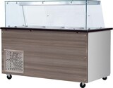 thumbnail of Skyrainbow SNACK-Line, Kalte Theke, 4x GN1/1, Granit Star Galaxy schwarz, 153x82x85.5 Glasaufbau Klarglas ohne Zwischenablage, H=396mm