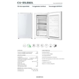 thumbnail of Arca INFINITON CV-85L8BDL, 64 litros, D, cíclico, branco