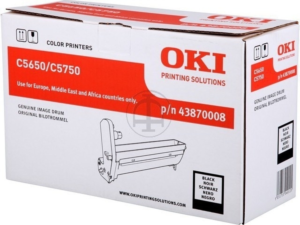 Trommel Original Oki 43870008 schwarz Packung mit 5 Stück