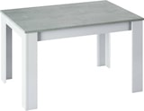 thumbnail of Dmora Ausziehbarer Tisch Midland, Ausziehbare Konsole für Esszimmer, Ausziehbarer Küchentisch mit Verlängerung, 140/190x90h78 cm, Zement und Weiß