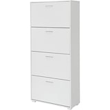 thumbnail of King Home Scarpiera 4 scomparti in nobilitato capienza fino a 24 paia di scarpe bianco