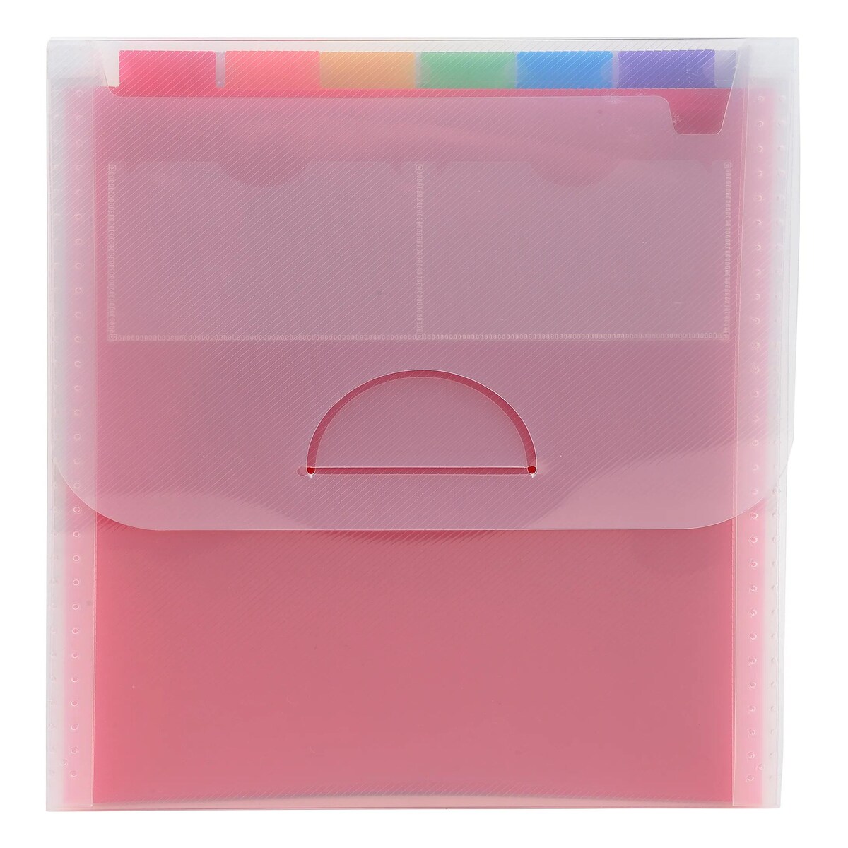 Exacompta 55798E 5x Fächermappe vertikal mit 6 Fächern, für DIN A4 - Crystal - Kristall