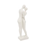 thumbnail of Statuette Couple en résine Blanche H 33 cm