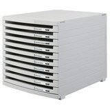 thumbnail of Schubladenbox CONTUR lichtgrau B4 10 Schübe offen