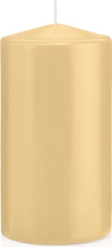 thumbnail of Wiedemann Kerzen Stumpenkerzen Champagner 150 x Ø 80 mm, 6 Stück, rußarm, tropffrei