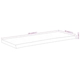 thumbnail of vidaXL Tischplatte 110x40x2,5cm Rechteckig Massivholz Akazie Baumkante