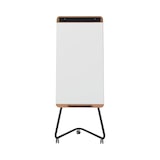thumbnail of Bi-Office Ace Magnetisches Mobiles Whiteboard, 700x1000mm, Lackierte Stahloberfläche, Holz- und Anthrazit-Metallstruktur