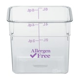thumbnail of CAMBRO - 6SFSCW-441 - Recipiente cuadrado Allergen-free 5,7 L - 21,5 x 21,5 x 18,5 cm - Morado (Tapa no incluida)