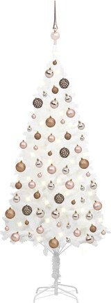 thumbnail of vidaXL Künstlicher Weihnachtsbaum mit Beleuchtung & Kugeln Weiß 120 cm