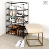 thumbnail of Max Home Armario zapatero tela 5 baldas 60x30x90 cm con bolsillos laterales