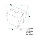 thumbnail of MONOUSO - Caja de Comida para Llevar Wok Kraft 950ml (125 Uds)