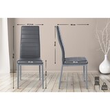 thumbnail of Chaise de salle à manger Mayfair Gris/Similicuir