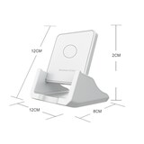 thumbnail of Chargeur Sans Fil Rapide 10W Support Téléphone Compatible QI Sécurisé Noir Blanc YONIS