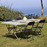 thumbnail of garbar VIVALDI Mesa Rectangular Dobrável Interior, Exterior 200x90 Cinza