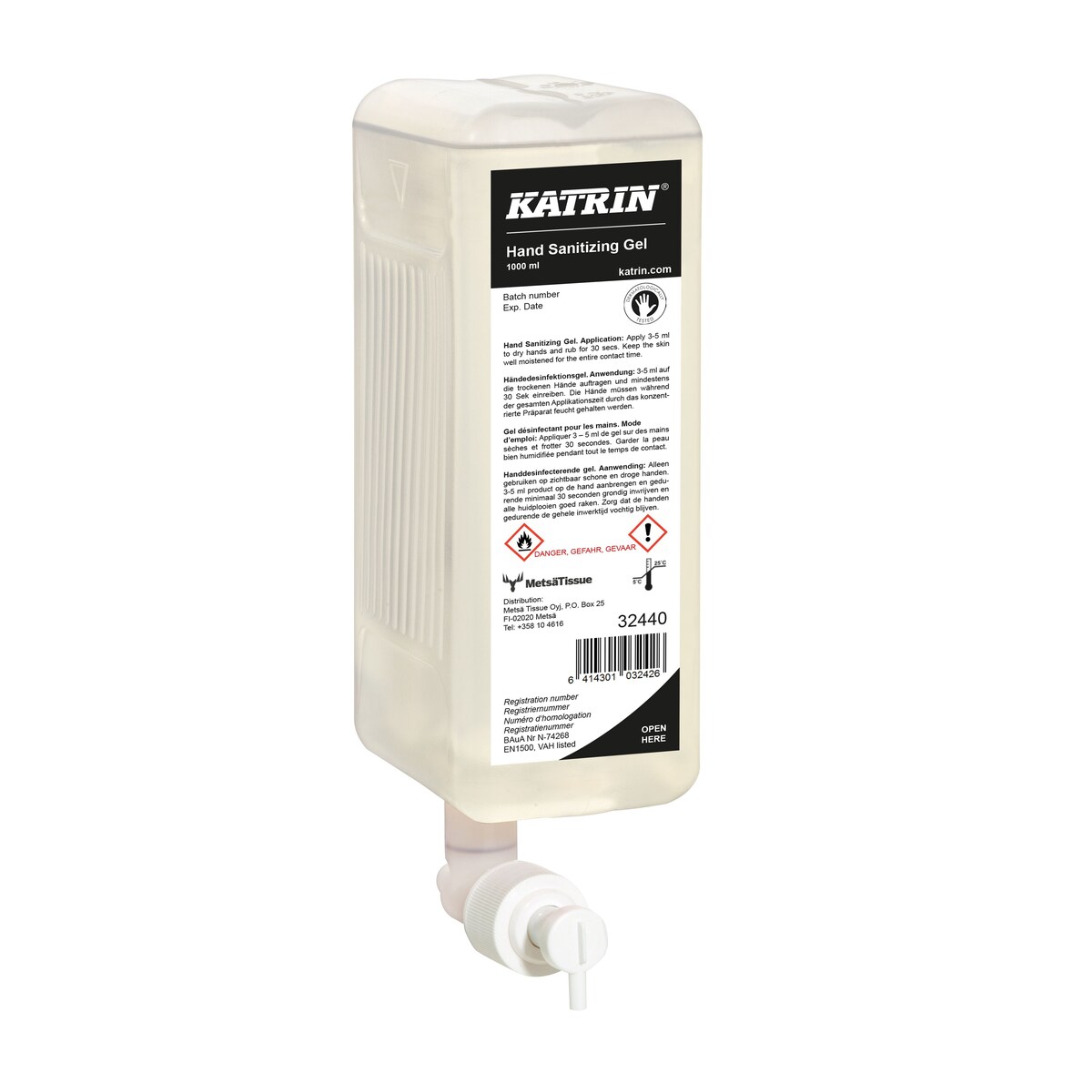 KATRIN® 32440 Handdesinfektionsgel - 1000 ml