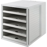 thumbnail of HAN Schubladenbox Regranulat Grau 5 Schübe 27,5 x 33 x 32 cm DIN C4