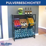 thumbnail of DanDiBo Getränkekistenregal 6 Kisten mit Ablage Metall Stabil 96435 Getränkekistenhalter 100 cm Getränkekistenständer