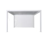 thumbnail of CRO Tenda laterale con binario per pergola bioclimatica in poliestere (30%) e PVC (70%) - per lato lunghezza 3,90 mt - colore bianco