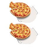 thumbnail of 2er Pizza Steinplatte Pizzaplatte Brotbackplatte Pizzateller Ø33cm