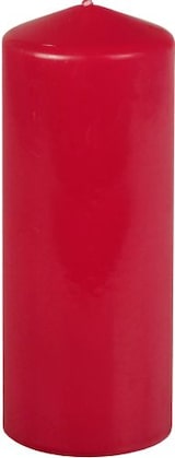 Eine rote Kerze.