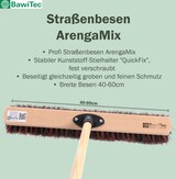 thumbnail of Qualitäts Kehrbesen Straßenbesen für draußen Besen Breite 40cm mit stabilem Stiel Holzstiel 160cm Lang Arengaborsten-Mix